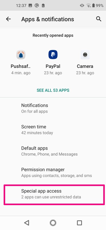 Android 10-12 Pushsafer add to Autostart 03