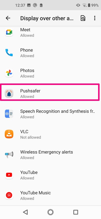 Android 10-12 Pushsafer add to Autostart 05